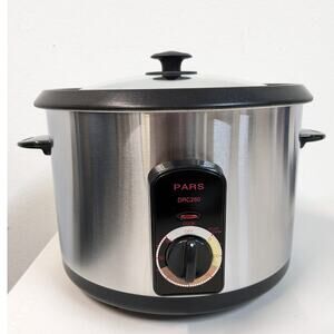 Pars Automatic Persian Rice Cooker Tahdig Rice Maker -Stainless-20 Cup-USED-M129